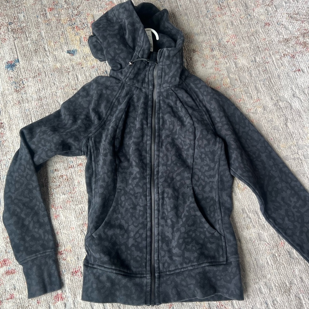 lululemon athletica Black Scuba Patterned Utility Jacket